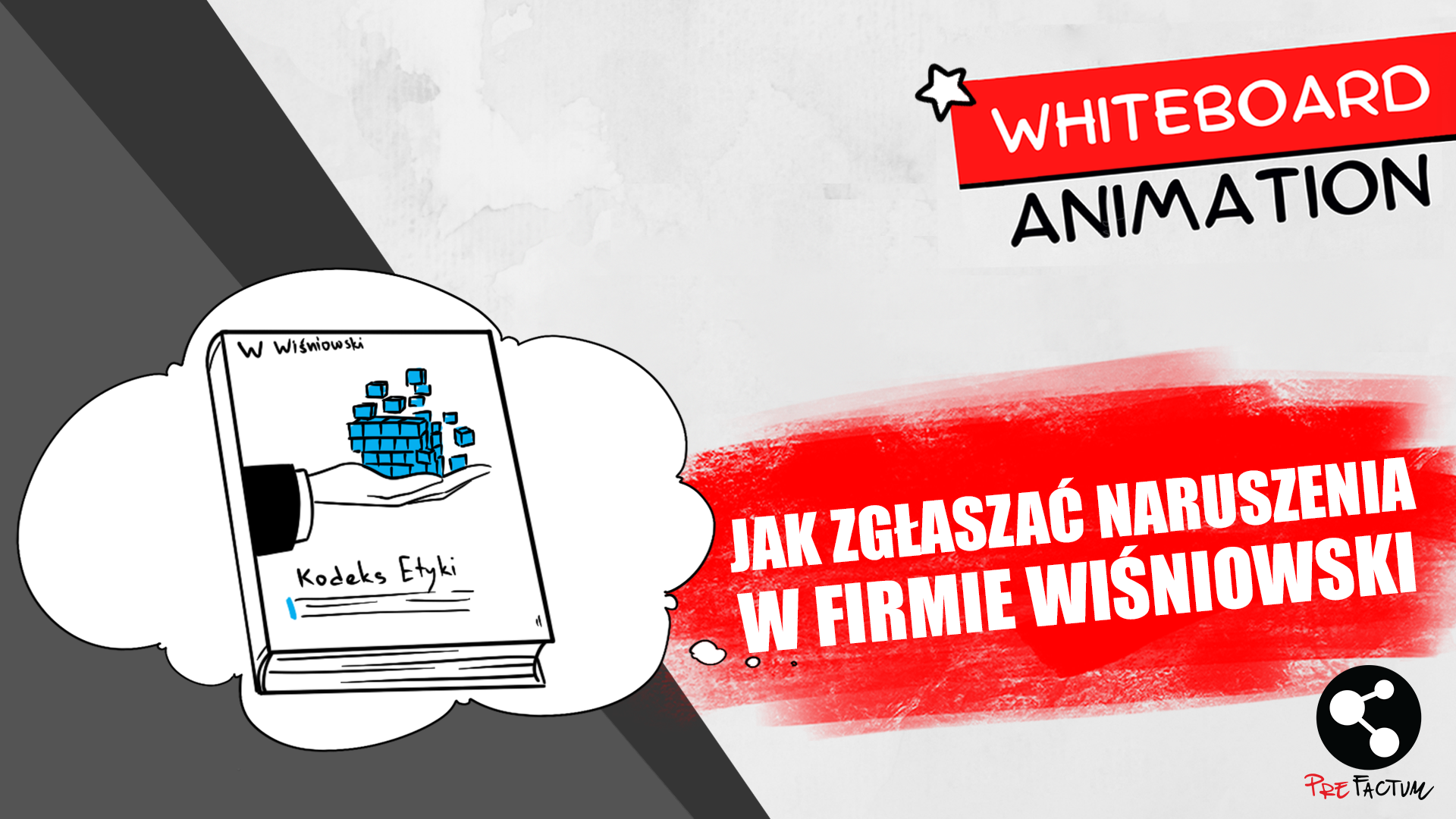 skórka filmu whiteboard animation dla Wiśniowski pt. Jak zgłaszać etyczne naruszenia